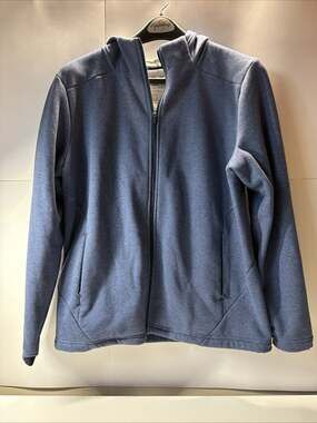FLX Size L Active Outdoor Jacket Hooded Full Zip Pockets Recycled Polyester